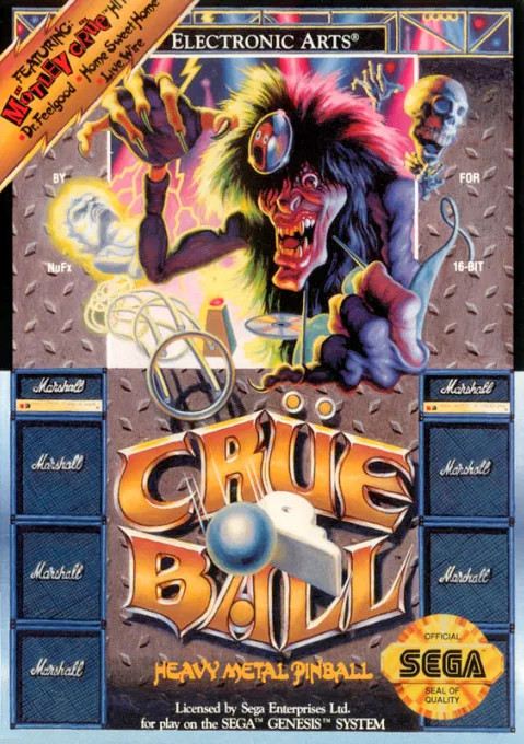 Crue Ball - Heavy Metal Pinball (MD) Box Art & Cover