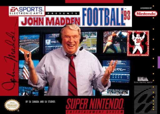 John Madden Football (SNES) Box Art & Cover
