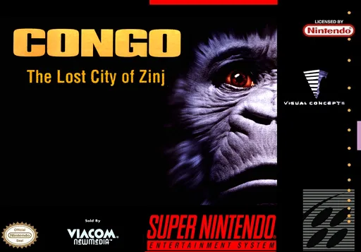 Congo - The Movie - Secret of Zinj (SNES) Box Art & Cover