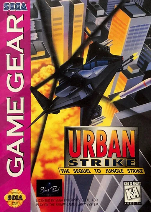 Urban Strike (GAME GEAR) Box Art & Cover