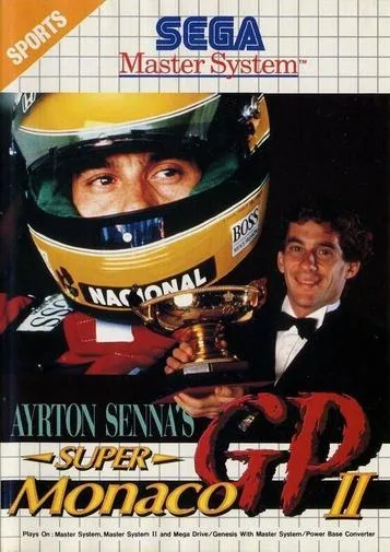 Ayrton Senna's Super Monaco GP II (SMS) Box Art & Cover