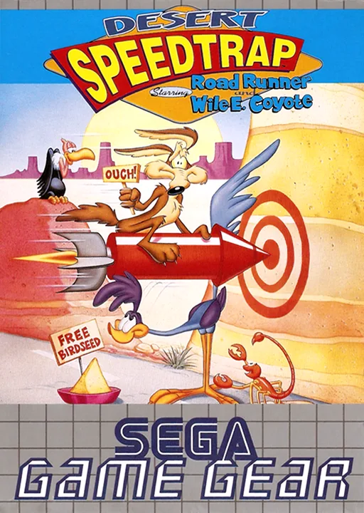 Desert Speedtrap Starring Road Runner and Wile E. Coyote (GAME GEAR) Box Art & Cover