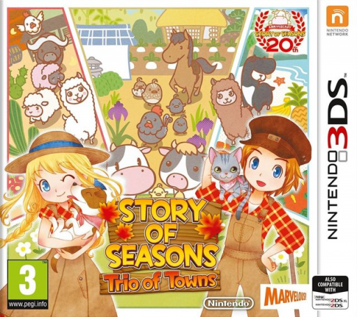 Harvest Moon: Three Villages (3DS) Box Art & Cover