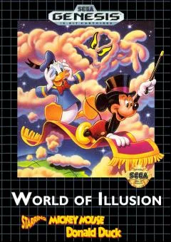 월드 오브 일루전 starring Mickey Mouse & Donald Duck (MD) Box Art & Cover