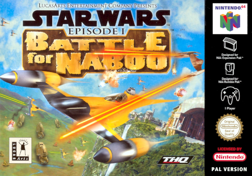 Star Wars Episode I: Battle for Naboo (N64) Box Art & Cover