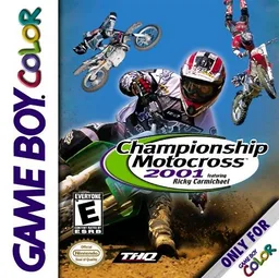 Championship Motocross 2001 featuring Ricky Carmichael (GBC) Box Art & Cover