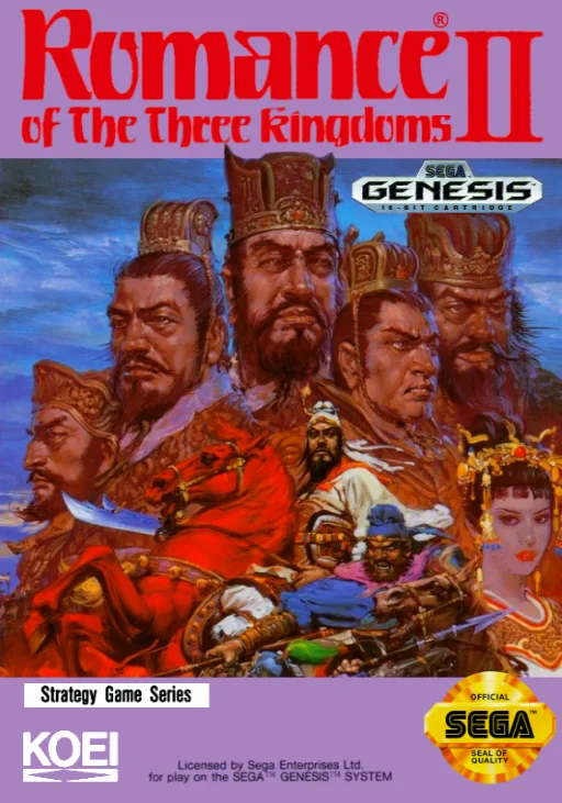 Romance of the Three Kingdoms II (MD) Box Art & Cover