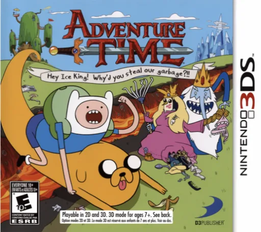 Adventure Time - Hey Ice King! Why'd You Steal Our Garbage!! (3DS) Box Art & Cover