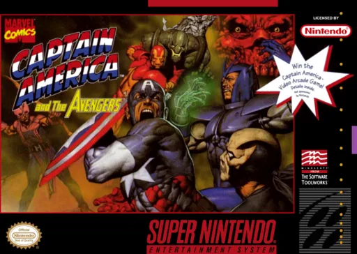 Captain America and the Avengers (SNES) Box Art & Cover