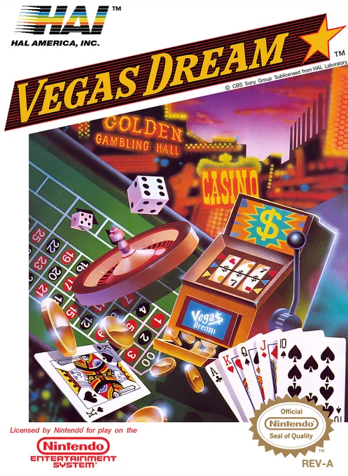 Vegas Dream (NES) Box Art & Cover