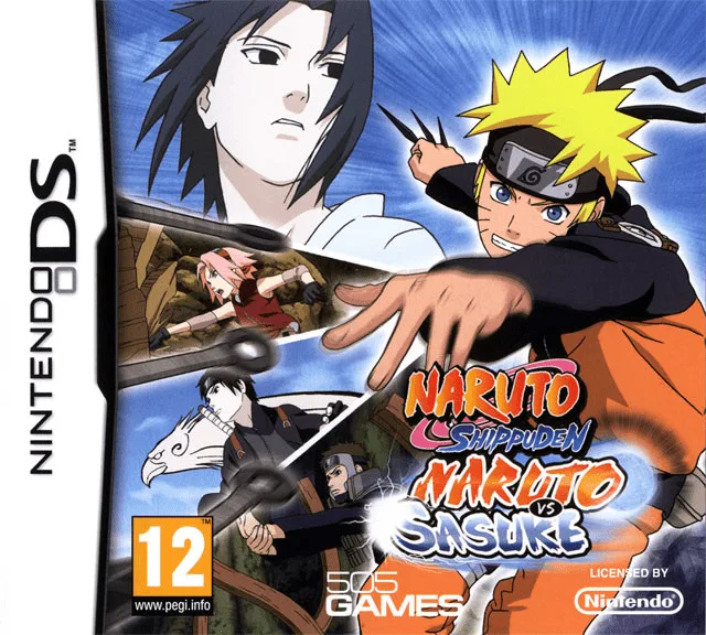 Naruto Shippuden - Naruto vs Sasuke (DS) Box Art & Cover
