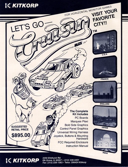 Cruisin (ARCADE) Box Art & Cover