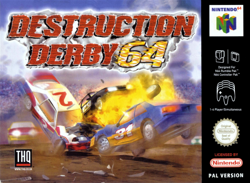 Destruction Derby 64 (N64) Box Art & Cover