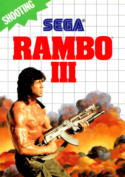 Rambo III (SMS) Box Art & Cover